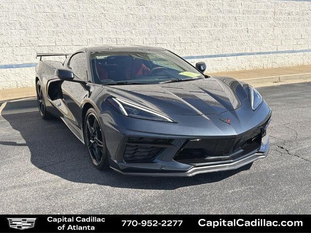 2021 Chevrolet Corvette Stingray 1LT in Shadow Gray Metallic — front three-quarter view