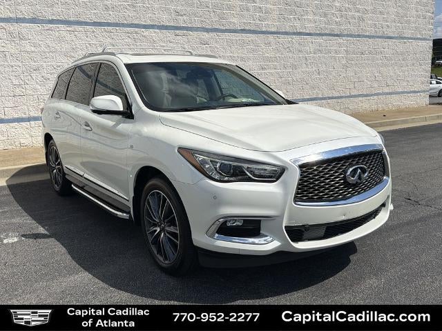 2017 INFINITI QX60 NA in White — front three-quarter view