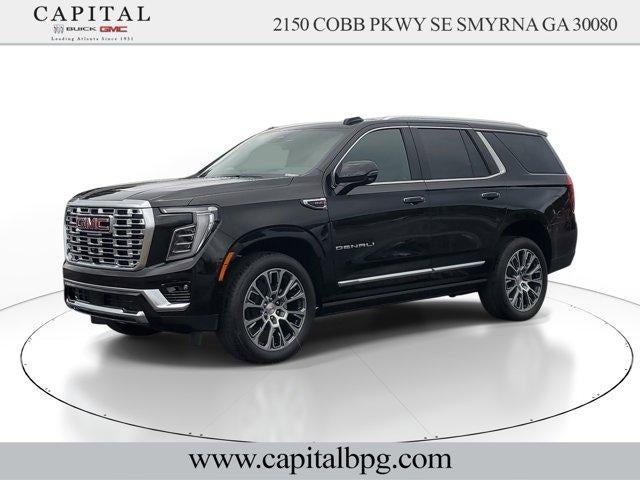 2026 GMC Yukon Denali in Onyx Black — front three-quarter view