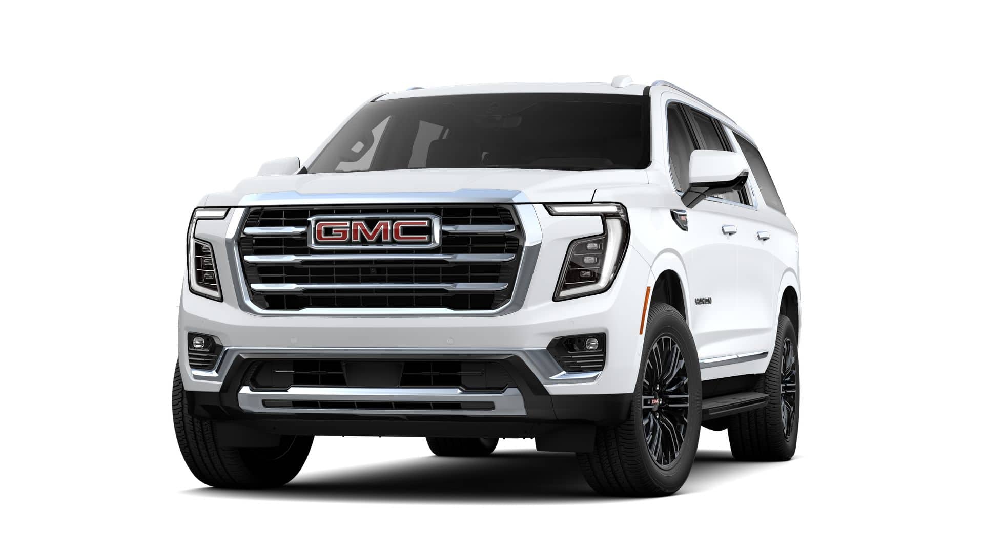 2026 GMC Yukon XL Elevation in Summit White — front three-quarter view