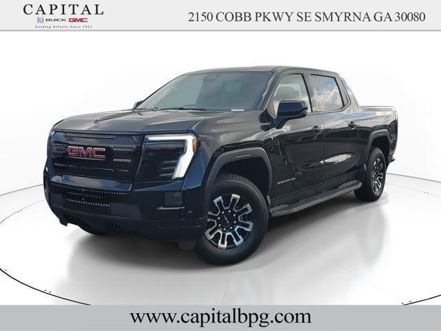 2026 GMC Sierra EV Elevation Extended Range in Onyx Black — front three-quarter view