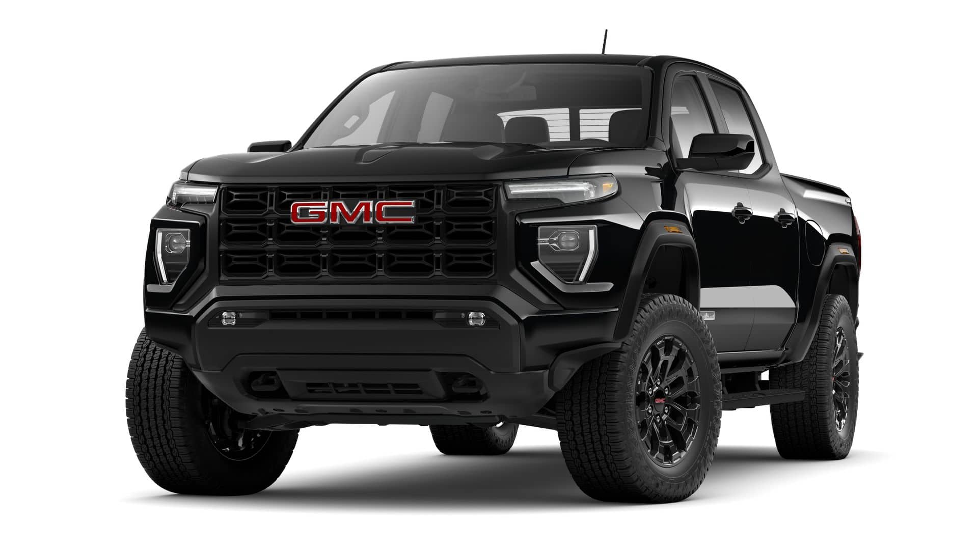 2026 GMC Canyon Elevation in Onyx Black — front three-quarter view