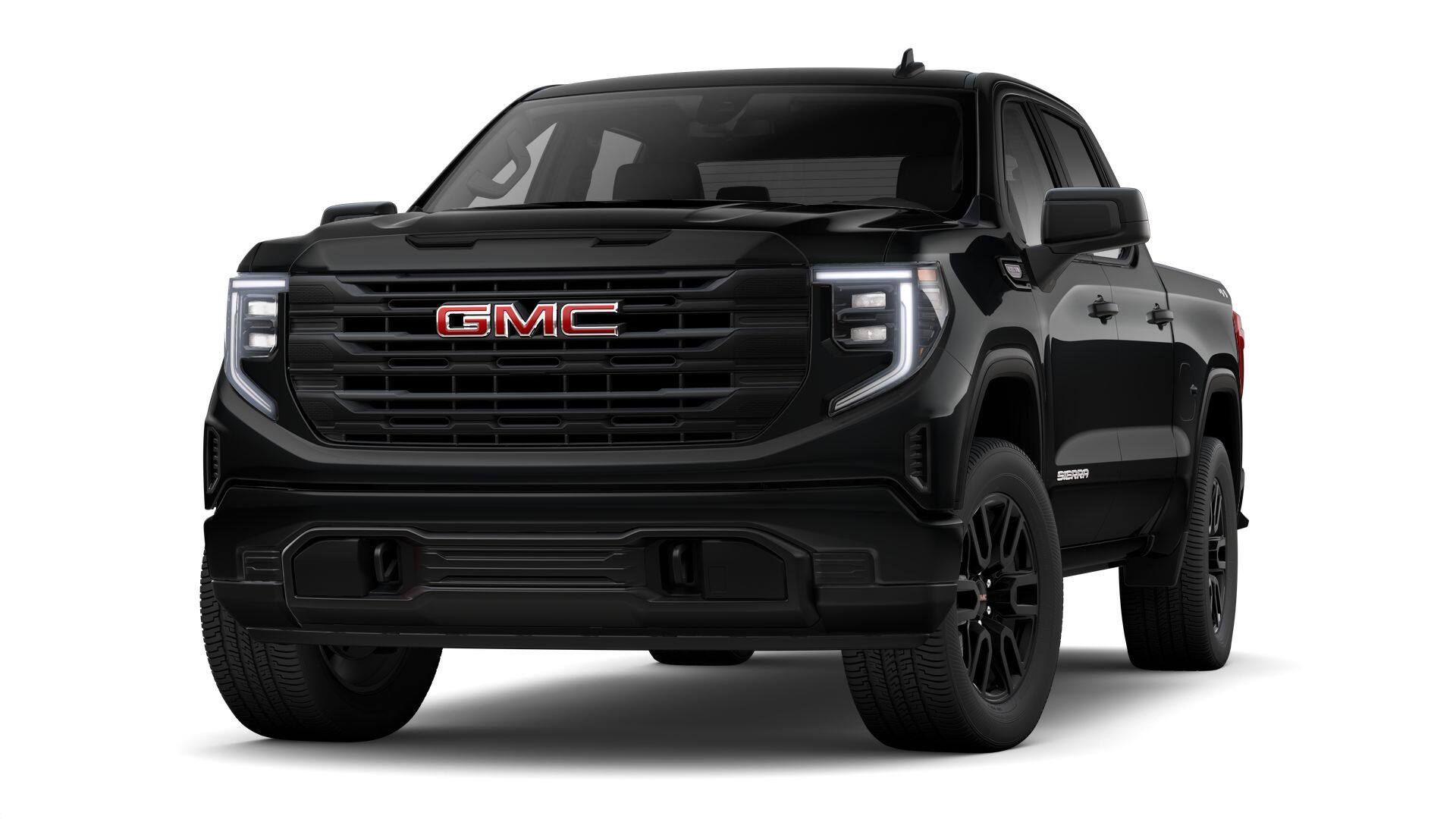 2026 GMC Sierra 1500 Pro in Onyx Black — front three-quarter view