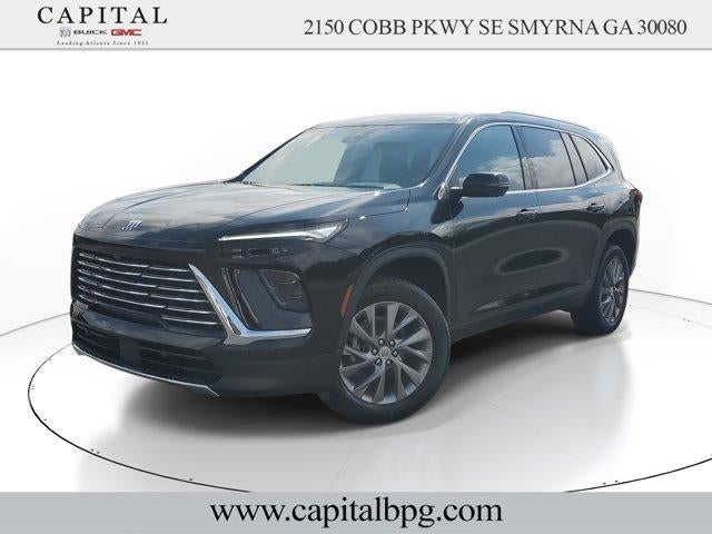 2026 Buick Enclave Preferred in Ebony Twilight Metallic — front three-quarter view