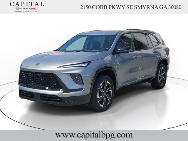 2026 Buick Enclave Sport Touring in Moonstone Gray Metallic — front three-quarter view