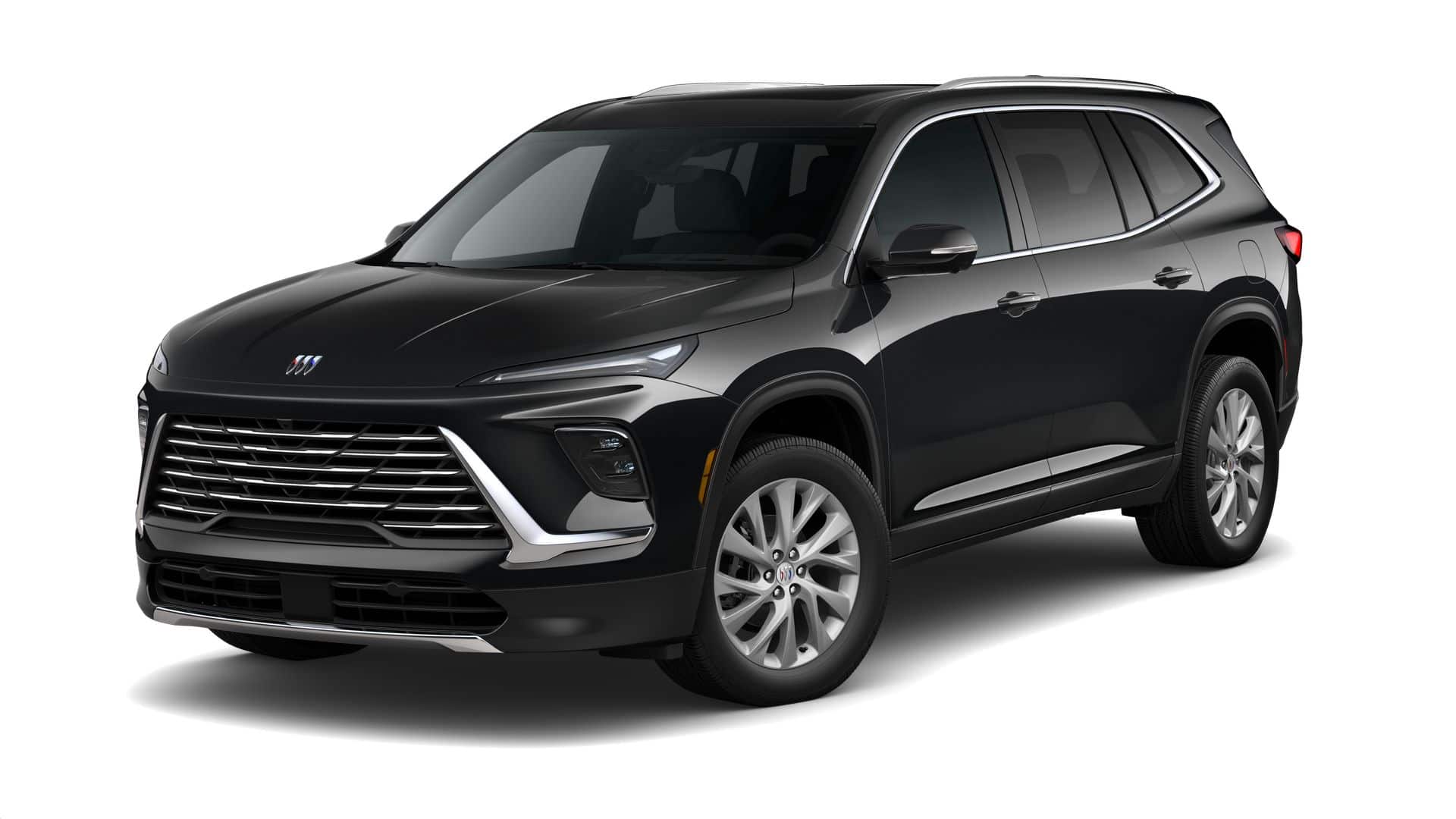 2026 Buick Enclave Preferred in Ebony Twilight Metallic — front three-quarter view