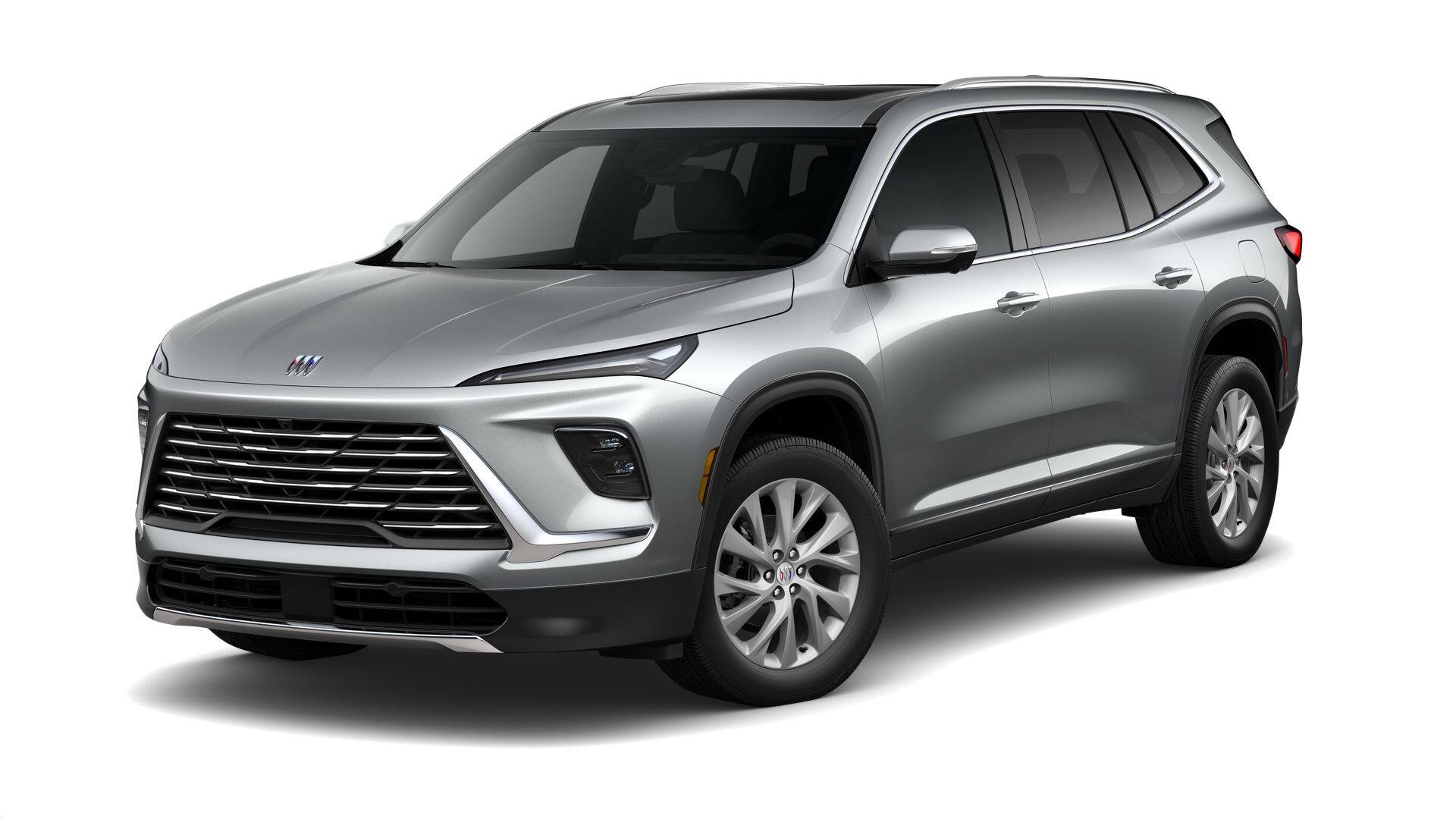 2026 Buick Enclave Preferred in Moonstone Gray Metallic — front three-quarter view