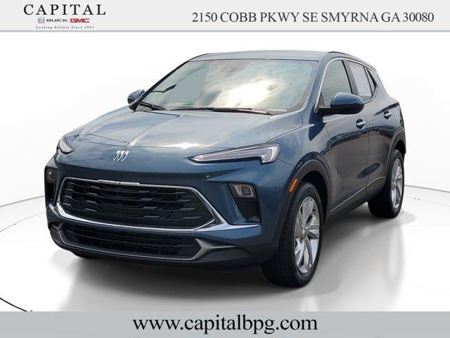 2024 Buick Encore GX Preferred in Ocean Blue Metallic — front three-quarter view