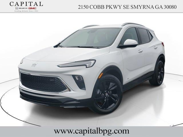 2026 Buick Encore GX Sport Touring in Summit White — front three-quarter view