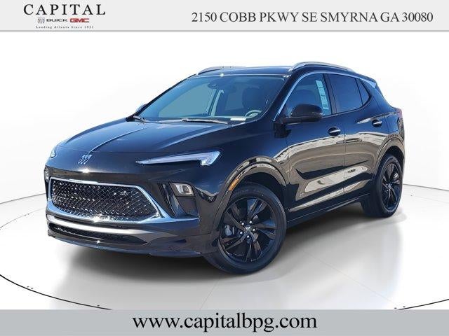 2026 Buick Encore GX Sport Touring in Ebony Twilight Metallic — front three-quarter view