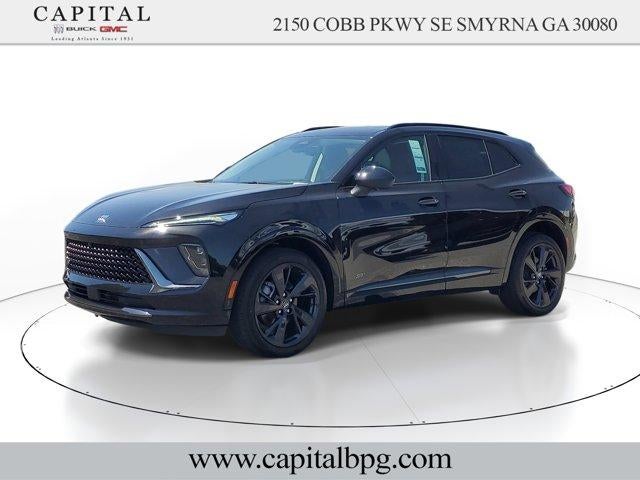 2026 Buick Envision Sport Touring in Ebony Twilight Metallic — front three-quarter view